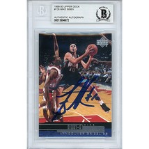 Mike Bibby Vancouver Grizzlies Signed 1999 Upper Deck Beckett BGS On-Card Auto - £77.04 GBP