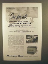 1952 Remington Rand Electri-conomy Typewriter Ad - One for All - $18.49