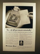 1954 Remington Rand Printing Calculator Ad! - $18.49