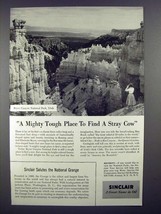 1955 Sinclair Oil Ad - Bryce Canyon National Park, Utah - £14.85 GBP