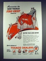 1946 Texaco Fire-Chief Gasoline Ad! - £14.53 GBP