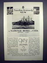 1930 The National Hotel of Cuba Ad - Luxuriously New - £14.48 GBP