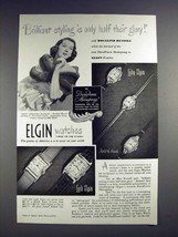 1948 Elgin Lady &amp; Lord Watch Ad - Rosalind Russell - £14.54 GBP