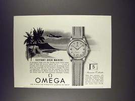1955 Omega Seamaster Calendar Watch Ad - Waikiki - £14.69 GBP