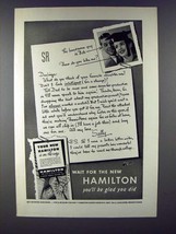 1945 Hamilton Watch Ad - Wait for the New Hamilton - £14.54 GBP
