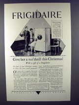 1927 Frigidaire Refrigerator Ad - Real Thrill - $18.49