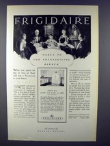 1927 Frigidaire Refrigerator Ad - Thanksgiving Dinner - $18.49