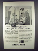1929 Frigidaire Refrigerator Ad - Offers Cold Control - $18.49
