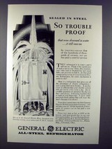 1930 General Electric Refrigerator Ad - Trouble Proof - $18.49