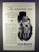 1930 General Electric Refrigerator Ad - Monitor Top - $18.49