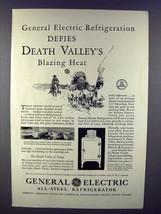 1931 General Electric Refrigerator Ad - Death Valley - $18.49