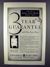 1931 General Electric Refrigerator Ad - 3 Year - $18.49