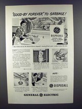 1948 General Electric Garbage Disposall Ad - Good-by! - £14.56 GBP