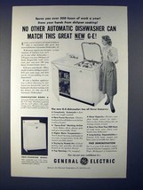 1950 G.E. Combination, Free-Standing Dishwasher Ad - $18.49