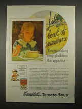 1935 Campbell&#39;s Tomato Soup Ad - Bowl of Sunshine - £14.78 GBP