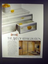 1990 Sub-Zero 550 Over-n-under Refrigerator Freezer Ad - £14.74 GBP