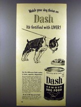 1948 Dash Dog Food Ad - Boston Terrier - Liver - £14.74 GBP