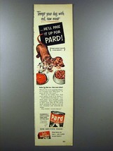 1953 Pard Dog Food Ad - Dachshund - Tempt Your Dog - £14.78 GBP