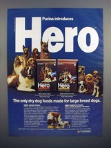 1980 Purina Hero Dog Food Ad - For Large Breed Dogs - $18.49