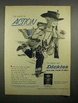 1964 Dickies Jeans Ad - His World is Action - $18.49