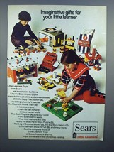 1972 Sears Little Learners Toys Ad - Imaginative Gifts - £14.82 GBP