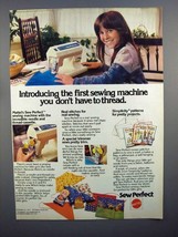 1977 Mattel Sew Perfect Sewing Machine Ad! - $18.49