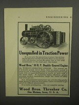 1911 Wood Bros. Thresher Co. Plow Engine Ad - £14.38 GBP