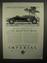 1929 Chrysler Imperial Roadster Car Ad - Fashionable - £14.48 GBP