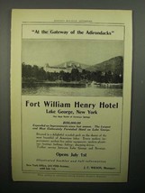 1908 Fort William Henry Hotel Ad - Adirondacks - $18.49