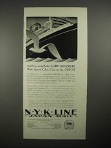 1930 N.Y.K. Line Cruise Ship Ad - On to the Pacific - £14.78 GBP
