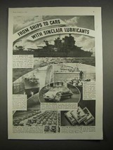 1935 Sinclair Oil Ad, U.S.S. Mississippi, Minneapolis - £14.53 GBP