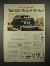 1941 Nash Ambassador Car Ad - Lowest-Priced Field - £14.54 GBP