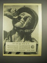 1944 WWII Bankers Trust Ad - Grenade - Teeth in it! - £13.82 GBP