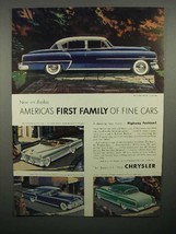 1953 Chrysler Car Ad - New Yorker, Imperial, Windsor - £14.76 GBP