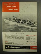1955 Johnson Sea-Horse Outboard Motor Ad! - $18.49