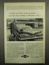 1959 Chevrolet Biscayne Two-Door Car Ad - Top Economy - £14.50 GBP