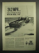 1961 GM Diesel 4-53 Engine Ad, Freeport 26 Fisherman - $18.49