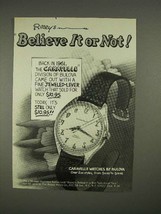 1973 Bulova Caravelle Watch Ad - Ripley&#39;s Believe It - £14.77 GBP