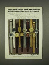 1973 Timex Watch Ad - 830502, 811701, 836601, 810604 + - $18.49