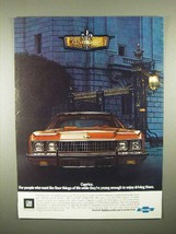 1973 Chevrolet Caprice Car Ad - Finer Things of Life - £14.78 GBP