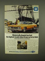 1973 Chevrolet Impala Custom Coupe Car Ad - Resale - £14.45 GBP