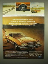 1973 Ford Torino Car Ad - Amazingly Smooth Ride - £14.74 GBP