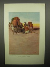 1908 Illustration by Lawren S. Harris - Camels, Desert - £14.54 GBP