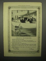 1908 Ivory Soap Ad - Come on In The Water&#39;s Fine - $18.49