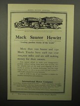 1913 Mack Saurer Hewitt Truck Ad - Making Money - £14.52 GBP