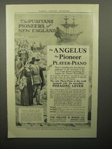 1913 Angelus Pioneer Player Piano Ad - Puritans - $18.49