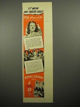 1941 Royal Crown Cola Soda Ad - Rita Hayworth - £14.54 GBP