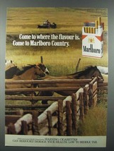 1978 Marlboro Cigarette Ad - Marlboro Country - £14.45 GBP