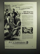 1943 WWII RCA Laboratories Radio Ad - £14.65 GBP