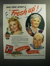 1944 7up Soda Ad - Give a Fresh Up - £14.49 GBP